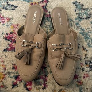 Taupe Mules for Work!